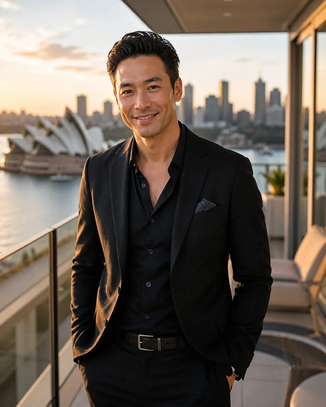 Sydney Sugar Daddy enjoying an evening overlooking the harbour